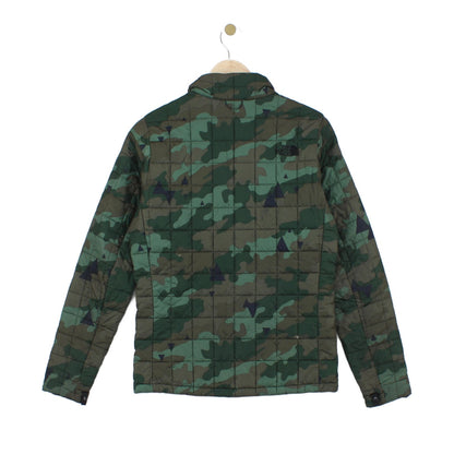 Mens Quilted Jacket Camo Lightweight Outdoor