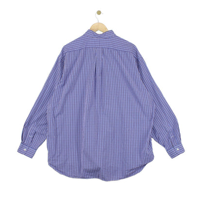 Mens Plaid Shirt Long Sleeve Oversized